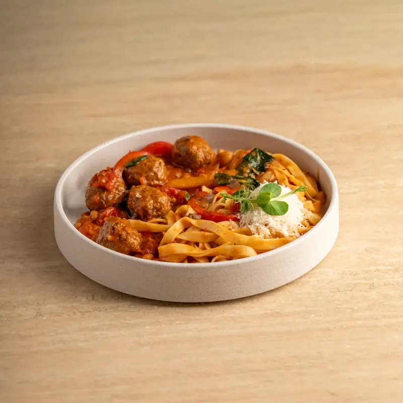 İsveç Köfteli Fettucine